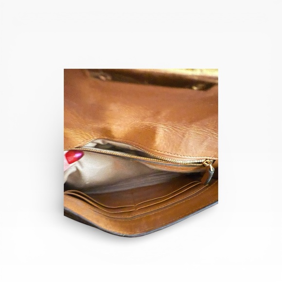 MCM Visetos Chain Crossbody Clutch Brown Monogram - Picture 7 of 11